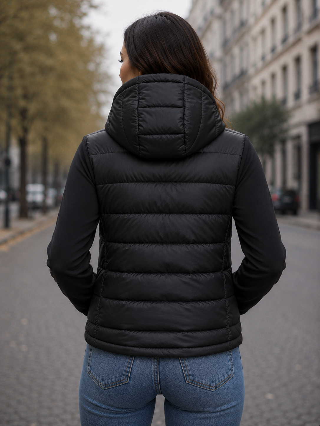 Chaqueta Puffer Premium Mujer Negro