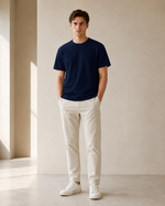 Polera Básica Azul Marino Premium 100% Algodón – NORVEN