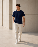 Polera Básica Azul Marino Premium 100% Algodón – NORVEN