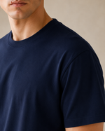 Polera Básica Azul Marino Premium 100% Algodón – NORVEN