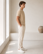 Polera Básica Beige Premium 100% Algodón – NORVEN