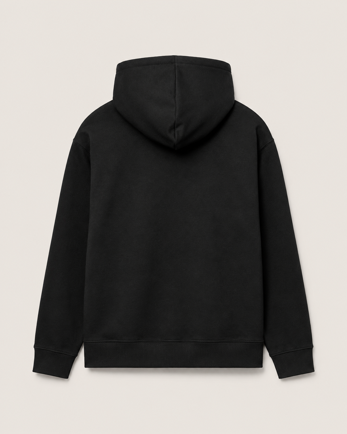 Polerón Canguro Negro Premium 100% Algodón – NORVEN
