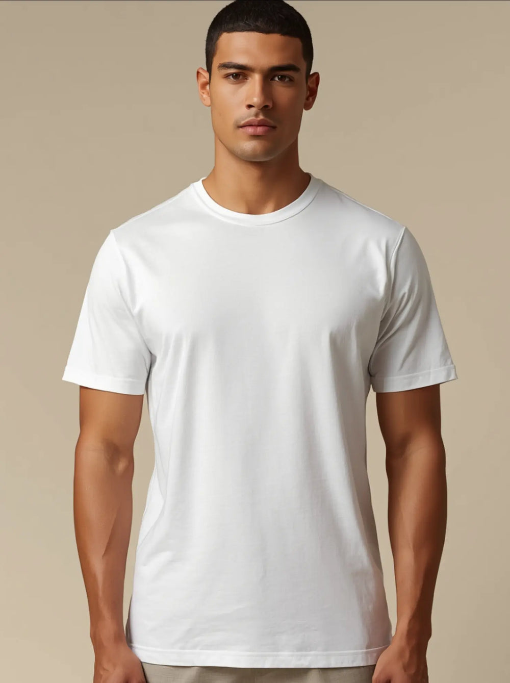 Polera Básica Blanca Premium 100% Algodón – NORVEN