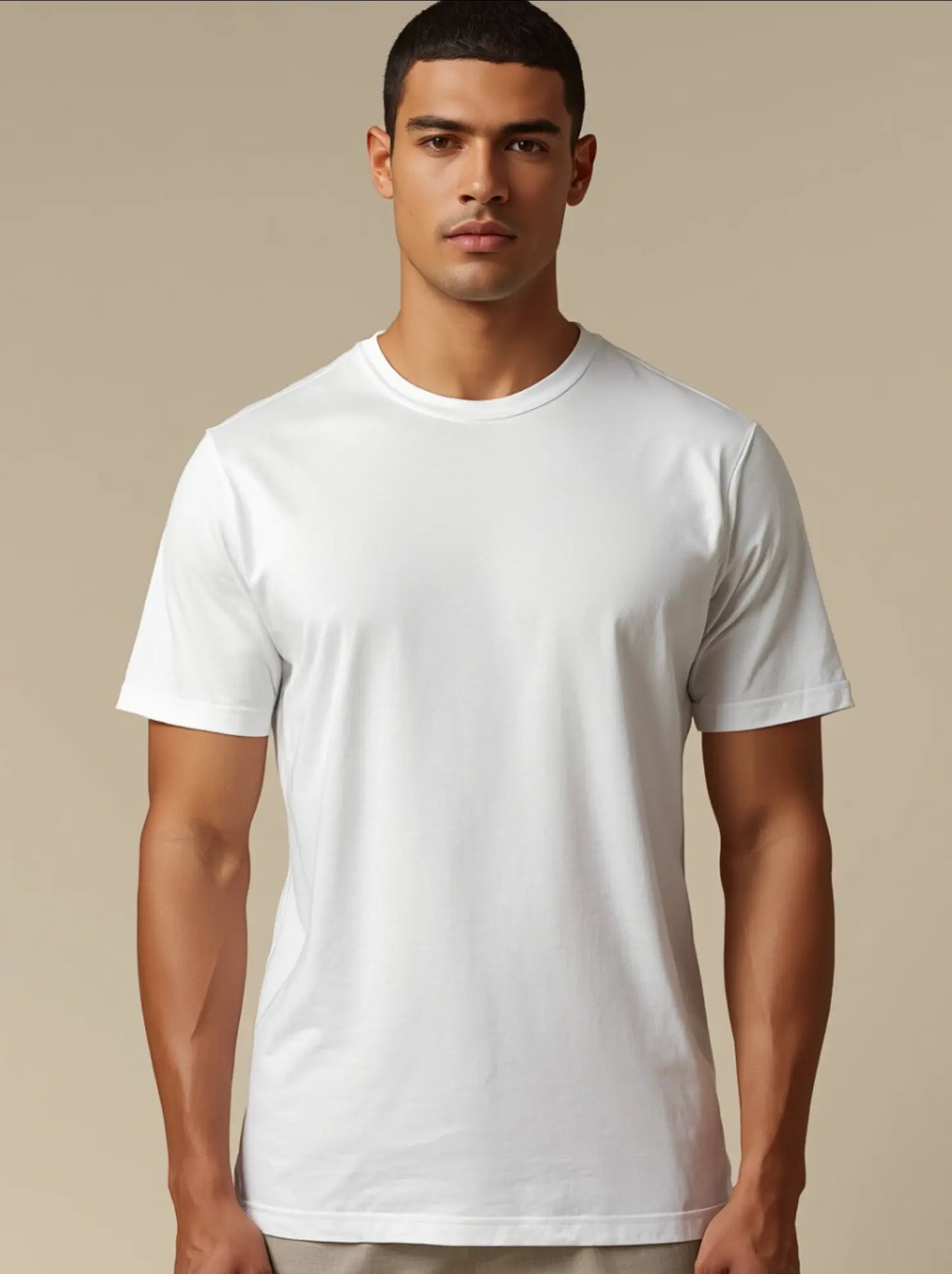 Polera Básica Blanca Premium 100% Algodón – NORVEN