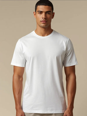 Polera Básica Blanca Premium 100% Algodón – NORVEN